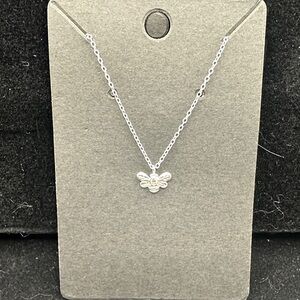 Silver Bee Pendant Necklace - Women Jewelry